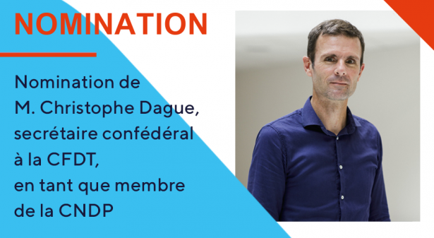 Nomination Christophe Dague