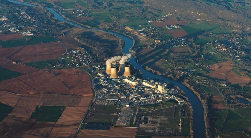 Vue aérienne du site de Bugey