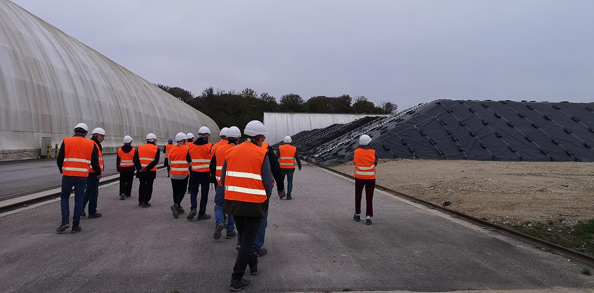 Visite du site du Centre industriel de regroupement, d'entreposage et de stockage (Cires)