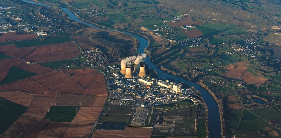 Vue aérienne du site de Bugey